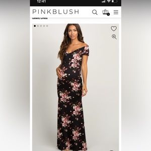 Pink blush maternity dress, size large. Only worn once for an hour photoshoot.